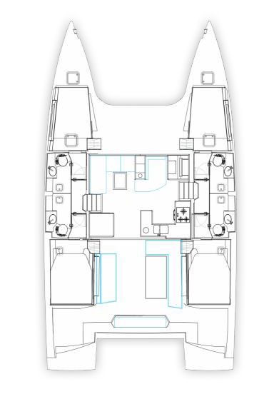 Nautitech 46 Fly - 4 Cabins
